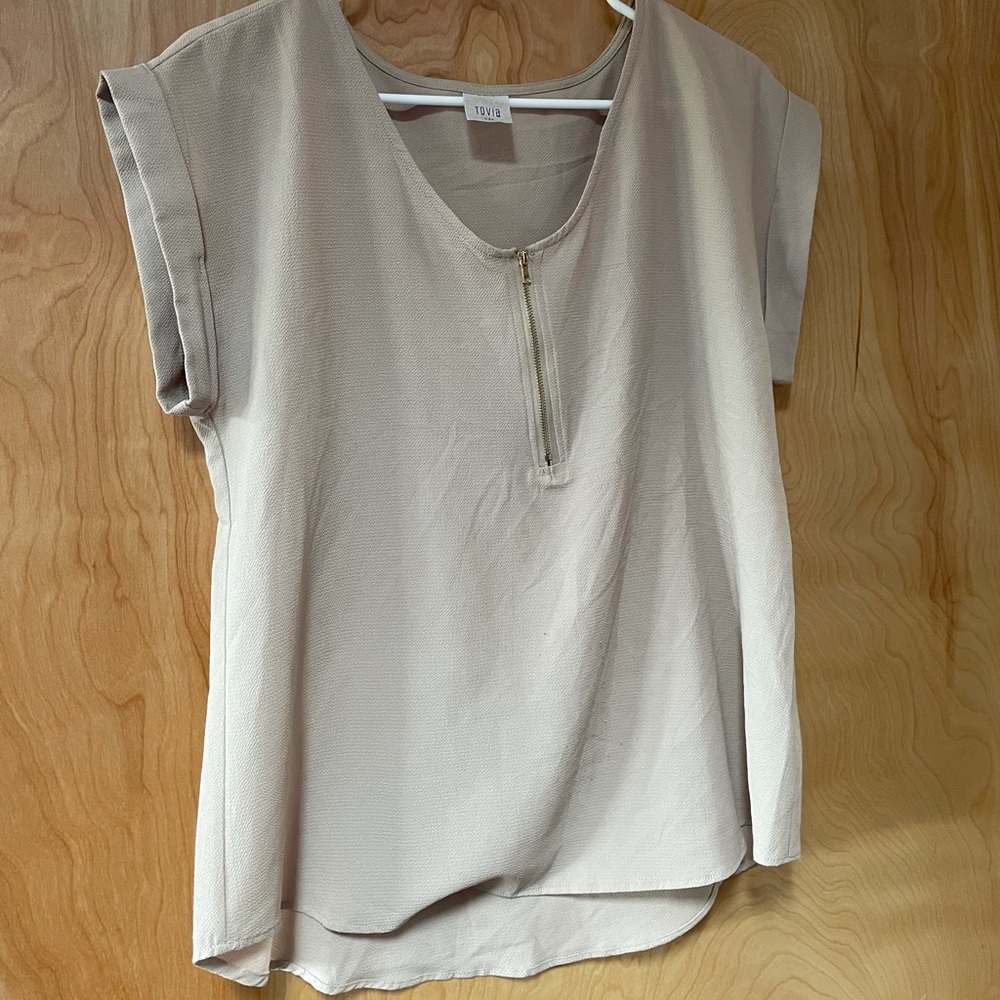 Beige Tovia Blouse